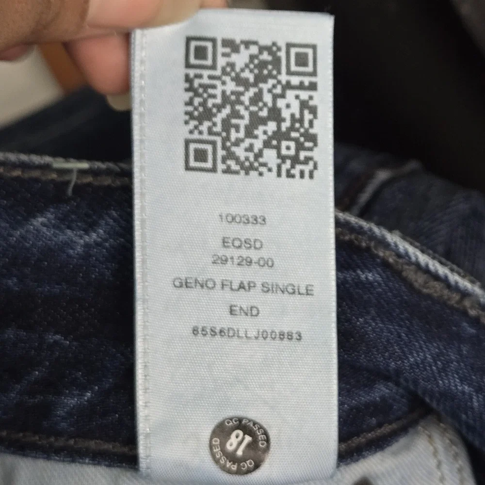 True Religion Men Jeans 40 Blue Denim GENO Flap Relaxed Slim‎ 31